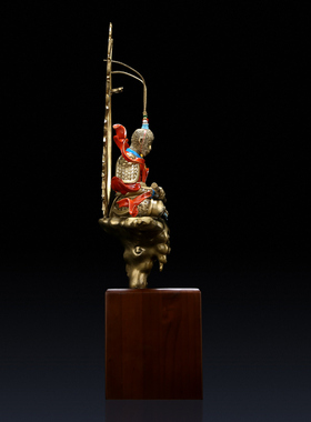 《斗战胜佛释然》悟空摆件 纯铜齐天大圣神像孙猴子室内玄关装饰