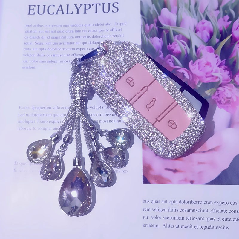 适用07款-16款大众CC钥匙套老款迈腾汽车遥控器插入式钥匙包扣女 - 图2