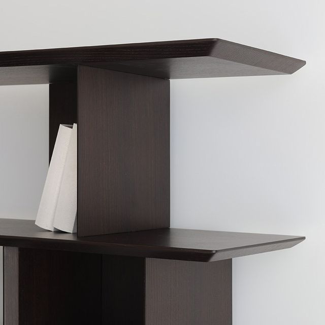 Bookcase Bookshelf Living room storage rack Floor-standing office storage rack Solid wood Home modern minimalist Italian minimalist style