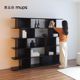 Bookcase Bookshelf Living room storage rack Floor-standing office storage rack Solid wood Home modern minimalist Italian minimalist style