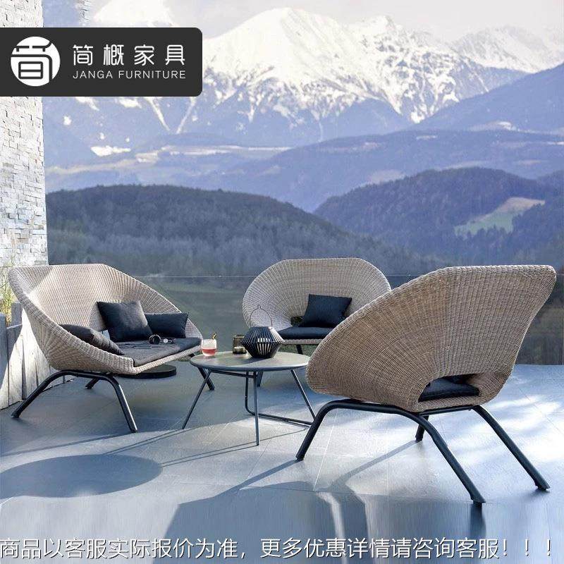 休闲院椅沙露台花园三件套藤发户外别墅民宿58阳台小茶几室庭外桌,淘宝优惠券,粉丝福利购,淘宝优惠卷