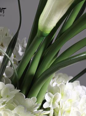 现代楼售KYBA009处样间大堂板前厅花艺组合【不染尘】大花 艺摆