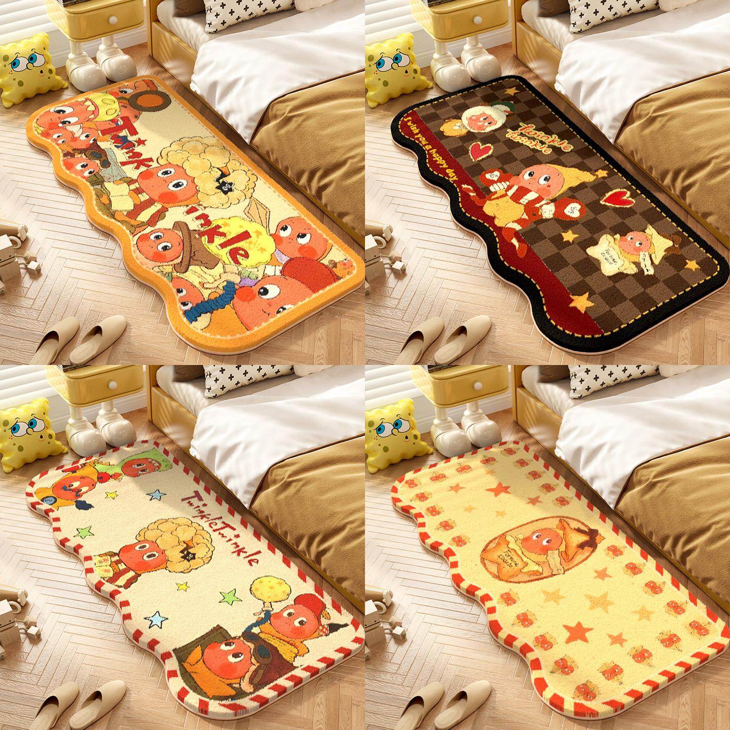 新款星星人床边地毯025厅茶免几毯卧室地垫家2用洗隔音客飘MY9565,淘宝优惠券,粉丝福利购,淘宝优惠卷
