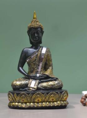 客厅家居镇宅东南亚跪佛像摆件泰国餐厅门童装饰品迎宾泰式工艺品
