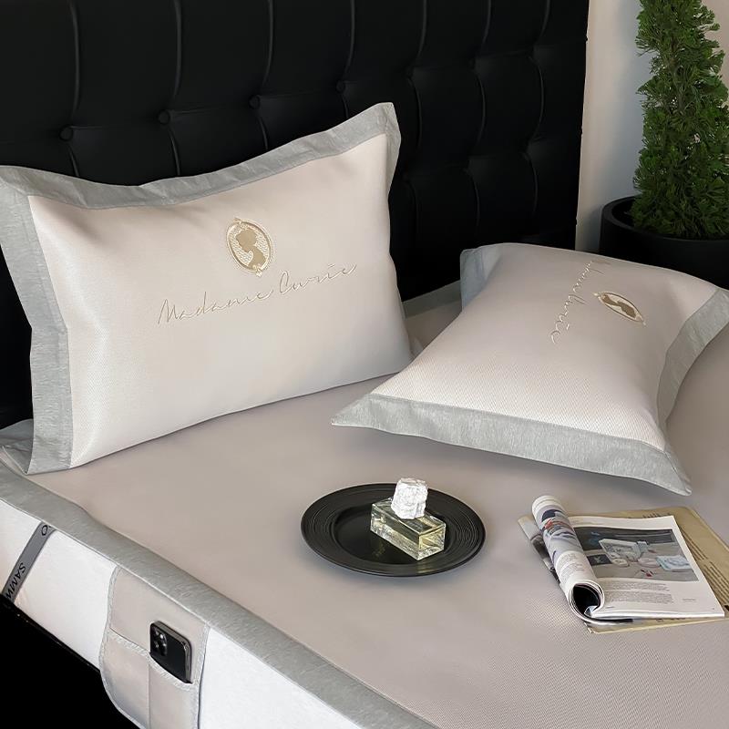 罗兰家纺A类夏季1200D冰丝席可水洗折叠凉席1.5m家用双人软席子 - 图2