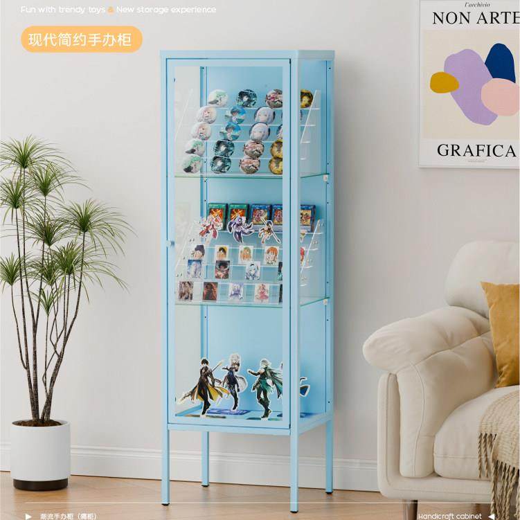 鲁德斯塔北欧简约玻璃门酒柜储物柜客厅展示痛柜手办墙角收纳柜子,淘宝优惠券,粉丝福利购,淘宝优惠卷