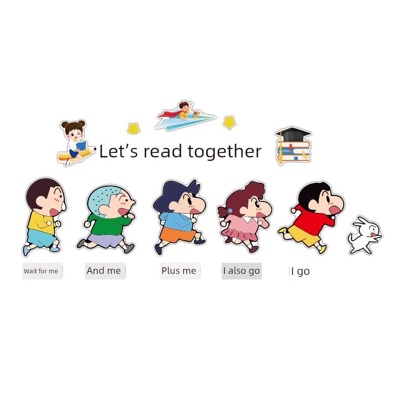 蜡笔新陈书角布局幼儿园环境创新教室阅读区绘本馆墙面装饰文化墙 - 图0