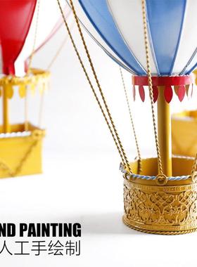 复古铁艺婚庆模型19世纪欧洲热气球吊饰吊挂商场摆件家居装饰礼物