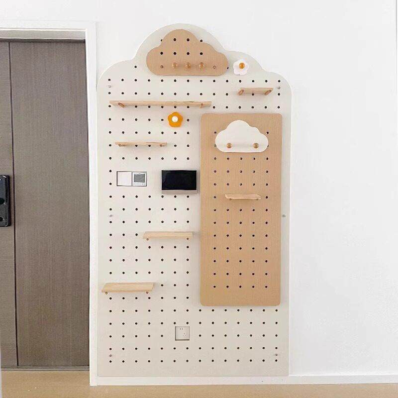 实木洞洞板定制展示置物架木质收纳墙上挂板入户门口玄关造型装饰,淘宝优惠券,粉丝福利购,淘宝优惠卷