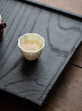 侘寂风实木小茶台手工托盘摆盘置物架民宿茶几木盘家用装饰摆饰