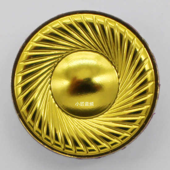 小匠音频15.4mm金属平头耳塞金色LCP膜 HIFI人声mmcx母座插针耳机,淘宝优惠券,粉丝福利购,淘宝优惠卷