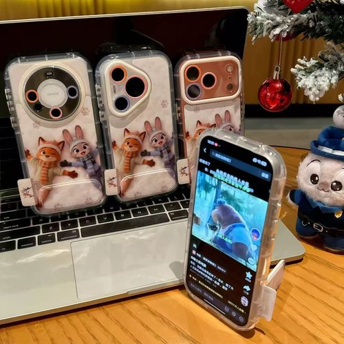 邦奥鸣兔狐狸适用于荣耀500pro手机壳400/300PRO荣耀100/90/80GTx70i保护套Magic8/7/6play9T畅玩70plus6狐尾 - 图1