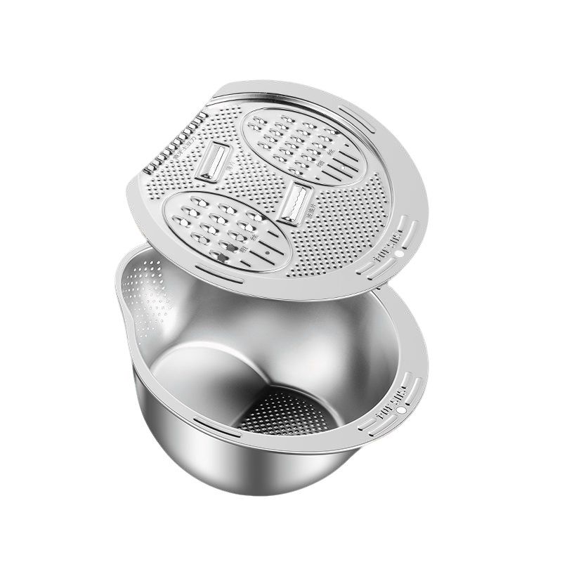 304不锈钢盆斜坡沥水篮淘米神器家用厨房洗菜专用漏盆过滤篮子盆,淘宝优惠券,粉丝福利购,淘宝优惠卷