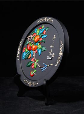 金乌炭雕事事如意活性炭炭雕摆件客厅玄关家居装饰品乔迁新居礼品