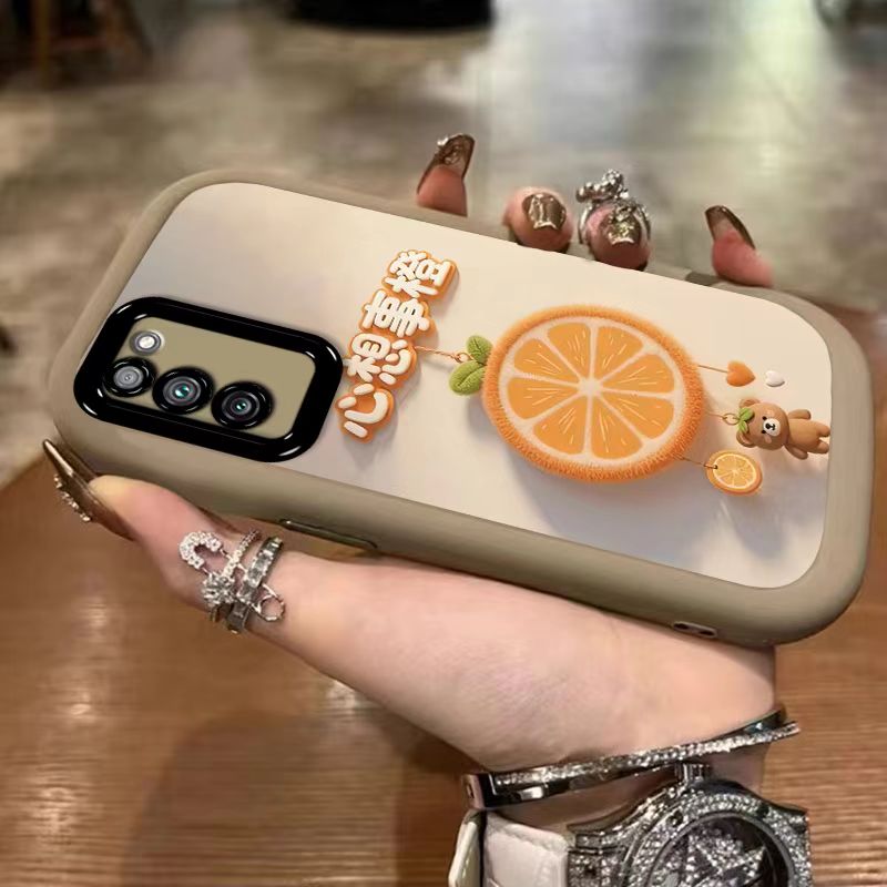 适用华为荣耀x10手机壳文字tel-anoo软硅胶honorx10保护套5g全包边防摔tel一an00a个性创意荣誉叉十卡通女款 - 图0