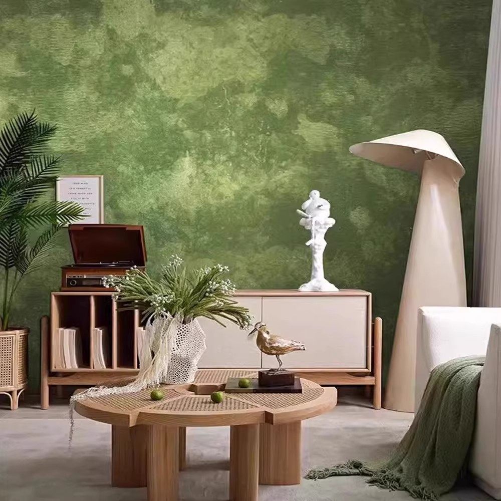 复古法式壁布轻奢涂鸦绿色金色水泥纹背景墙布客厅酒店餐厅墙纸,淘宝优惠券,粉丝福利购,淘宝优惠卷