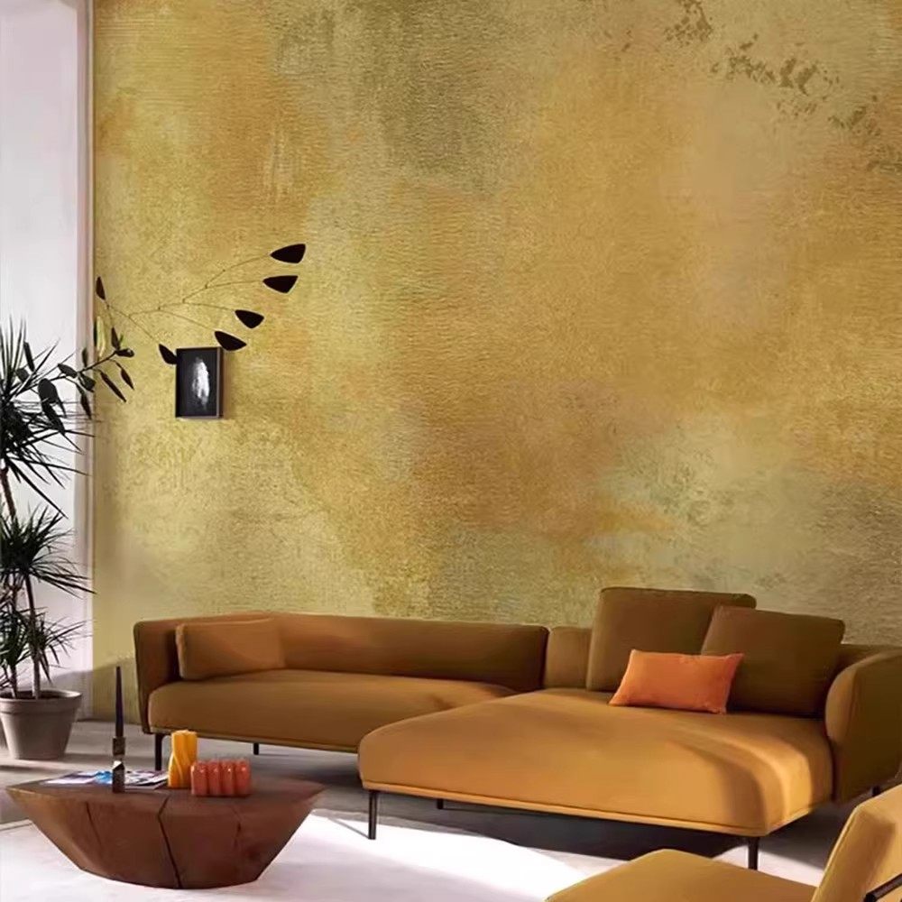 复古法式壁布轻奢涂鸦绿色金色水泥纹背景墙布客厅酒店餐厅墙纸,淘宝优惠券,粉丝福利购,淘宝优惠卷