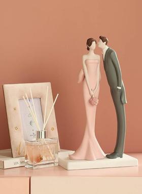 北欧甜蜜婚礼摆件实用新婚结婚礼物送新人闺蜜订婚礼品七夕情人节