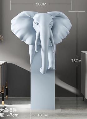 大象摆件客厅大型落地家居饰品电视柜旁边办公室开业乔迁新居礼品