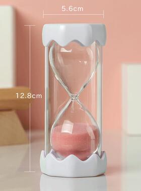 儿童沙漏计时器防摔3/5/10/30分钟半小时学习创意时间流沙瓶摆件