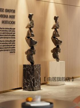 侘时来运转寂风来运转客厅大摆件落地塑沙旁发艺术酒雕店别墅样板