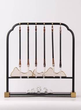 现代新中式笔架摆件铁毛艺酒餐店厅BJ1011书房样板间摆玄关装饰工