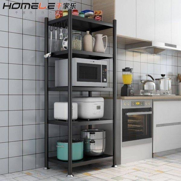 厨房置物架落地多层微波炉架厨房用品收纳架烤箱放锅储物架,淘宝优惠券,粉丝福利购,淘宝优惠卷