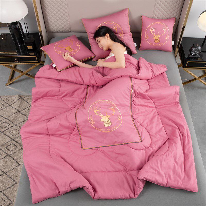 纯棉两用抱枕被子超大号可折叠汽车靠垫沙发办公室午休空调被机洗,淘宝优惠券,粉丝福利购,淘宝优惠卷