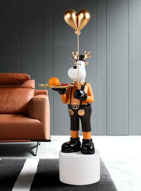 网红鹿摆件落地客厅沙发转角大型家居装饰品乔迁新居礼品结婚礼物