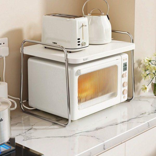 生活宣言不锈钢厨房置物架微波炉台面组合电饭锅烤箱专用一体架子,淘宝优惠券,粉丝福利购,淘宝优惠卷