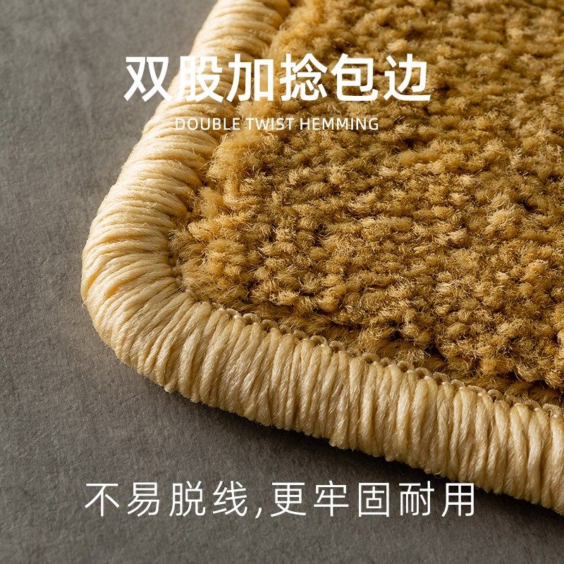 Solid color blanket thickened solid wood step mat indoor duplex floor mat step step non-slip carpet