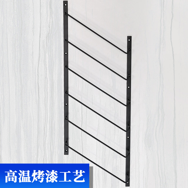 层板钩衣橱柜门样品黑色连体式色板钩铝扣板支架螺丝固定展架钩子,淘宝优惠券,粉丝福利购,淘宝优惠卷