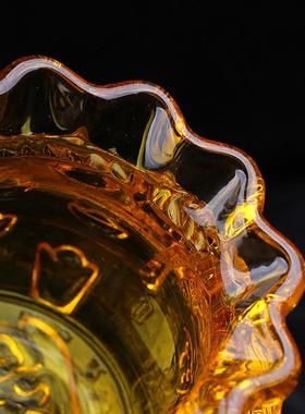 黄水晶钱袋子摆件琉璃聚宝盆元宝招财家居桌面摆设礼品开业