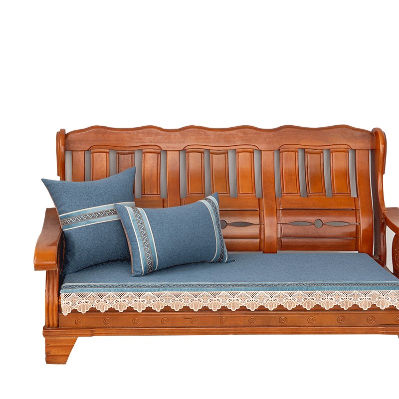 纯色加厚加硬实木沙发海绵坐垫老式木沙发坐垫防滑垫红木沙发坐垫 - 图3