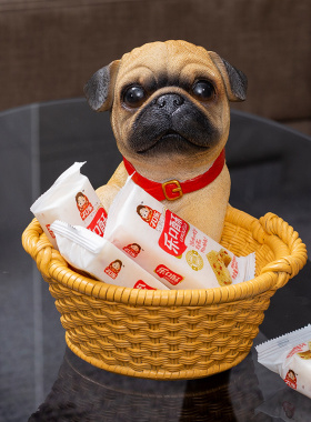 可爱狗狗钥匙收纳摆件家居客厅茶几电视柜装饰品搬家乔迁新居礼品