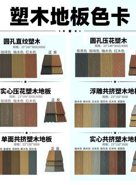 三代浮雕共挤塑木地板防水WPC户外庭院装修高端木平台公园栈木质