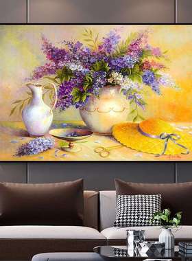 美式梵高星空装饰画莫奈油画凡高向日葵挂画客厅餐厅卧室床头壁画