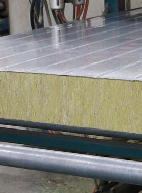 冷库岩棉不锈钢厂房夹芯板304隔热阻燃不锈钢净化车间夹芯板