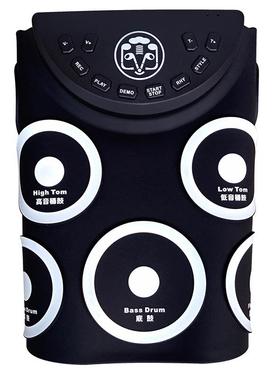 G621云之曲中性手卷电子鼓超薄便携儿童练习架子鼓白色黄色脚踏