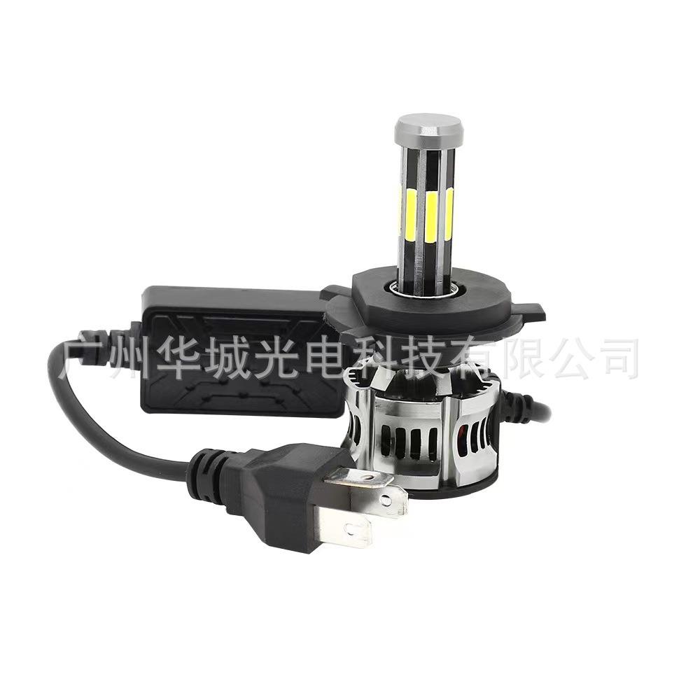 汽车八面汽车led大灯8面发光LED汽车前大灯H4H7H11改装车灯泡 - 图2