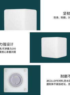 LED发光家具立方体凳子户外装饰落地灯清吧卧室床头柜家用观景灯