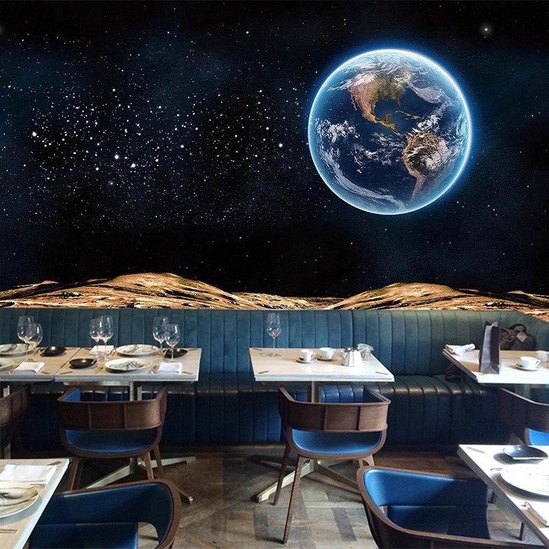 定制3d星空墙纸ktv酒吧背景墙壁画天花板吊顶装修壁纸歌舞厅壁布,淘宝优惠券,粉丝福利购,淘宝优惠卷