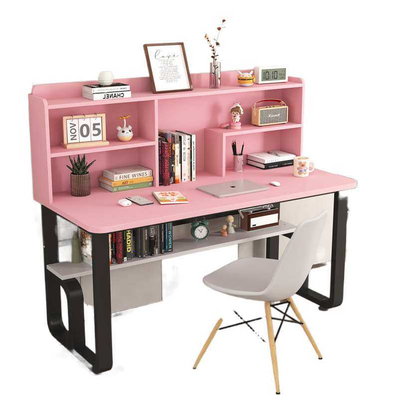 北欧简约书桌书架一体学生学习桌写字桌家用电脑办公台式写字台,淘宝优惠券,粉丝福利购,淘宝优惠卷