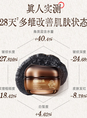 京润珍珠黑灵芝奢养珍珠膏16g抗皱紧致保湿滋润秋冬补水干皮面霜