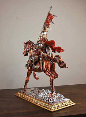 格萨尔王像彩绘 护法像居家供奉台摆件藏传工艺品