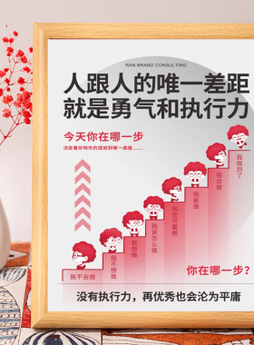 强者都是怎么熬过来的相框摆台