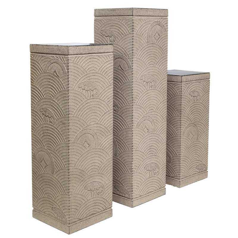 新中式禅意展示柱室内客厅茶室庭院装饰流水摆件花盆底座,淘宝优惠券,粉丝福利购,淘宝优惠卷