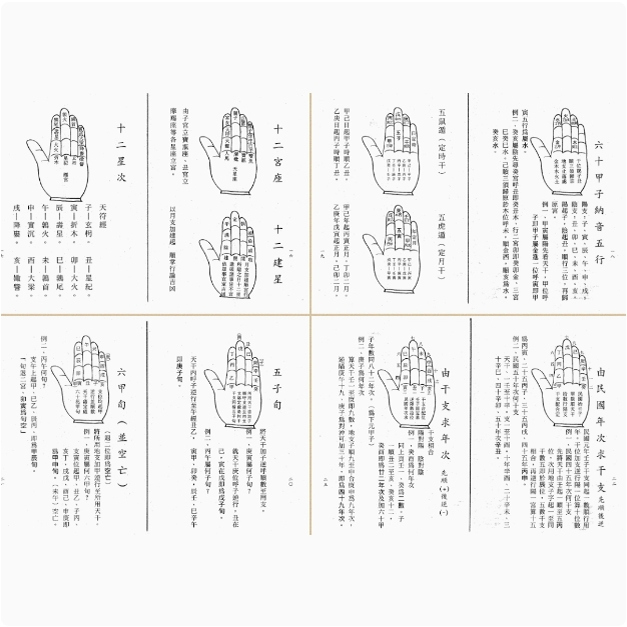 Traditional Chinese Classic Culture Authentic Palm Techniques 227 pages HD paper teaching book