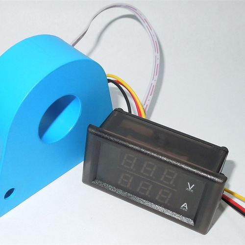 双 头电动车电流表霍尔流显数显直 表电压电流表显双X 数字电流表 - 图1