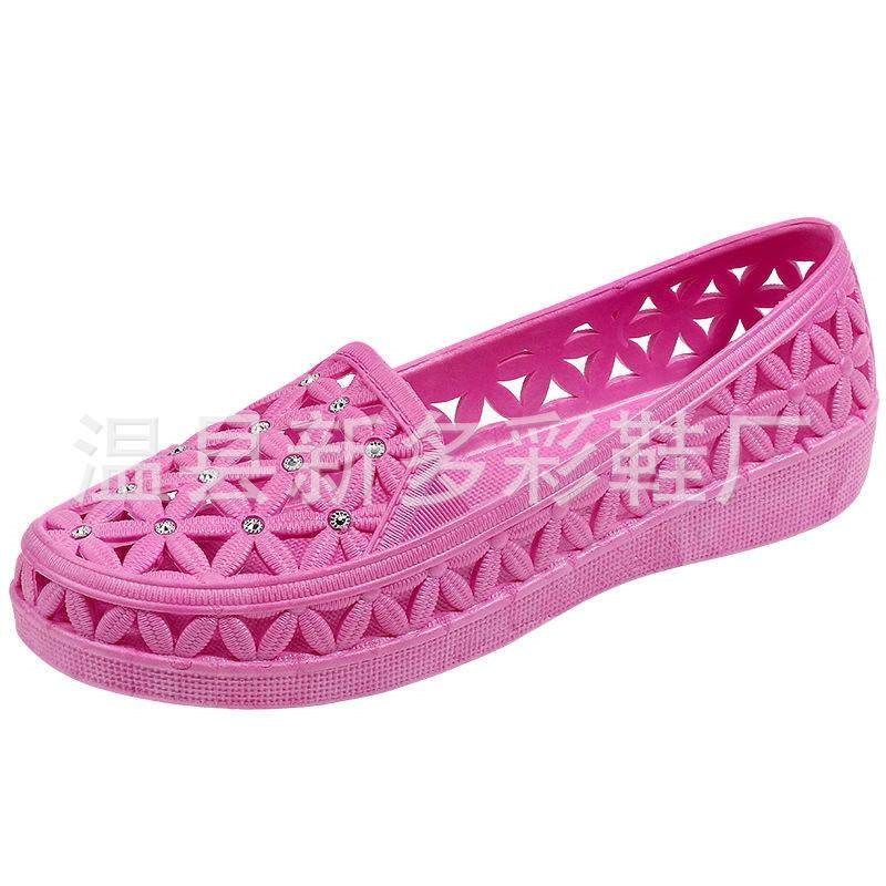 2025轻便防滑夏季洞洞鞋女平底凉鞋护士鞋户外包头大码果冻沙滩鞋,淘宝优惠券,粉丝福利购,淘宝优惠卷